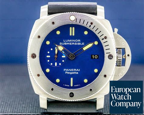 panerai submersible regatrta blue dial